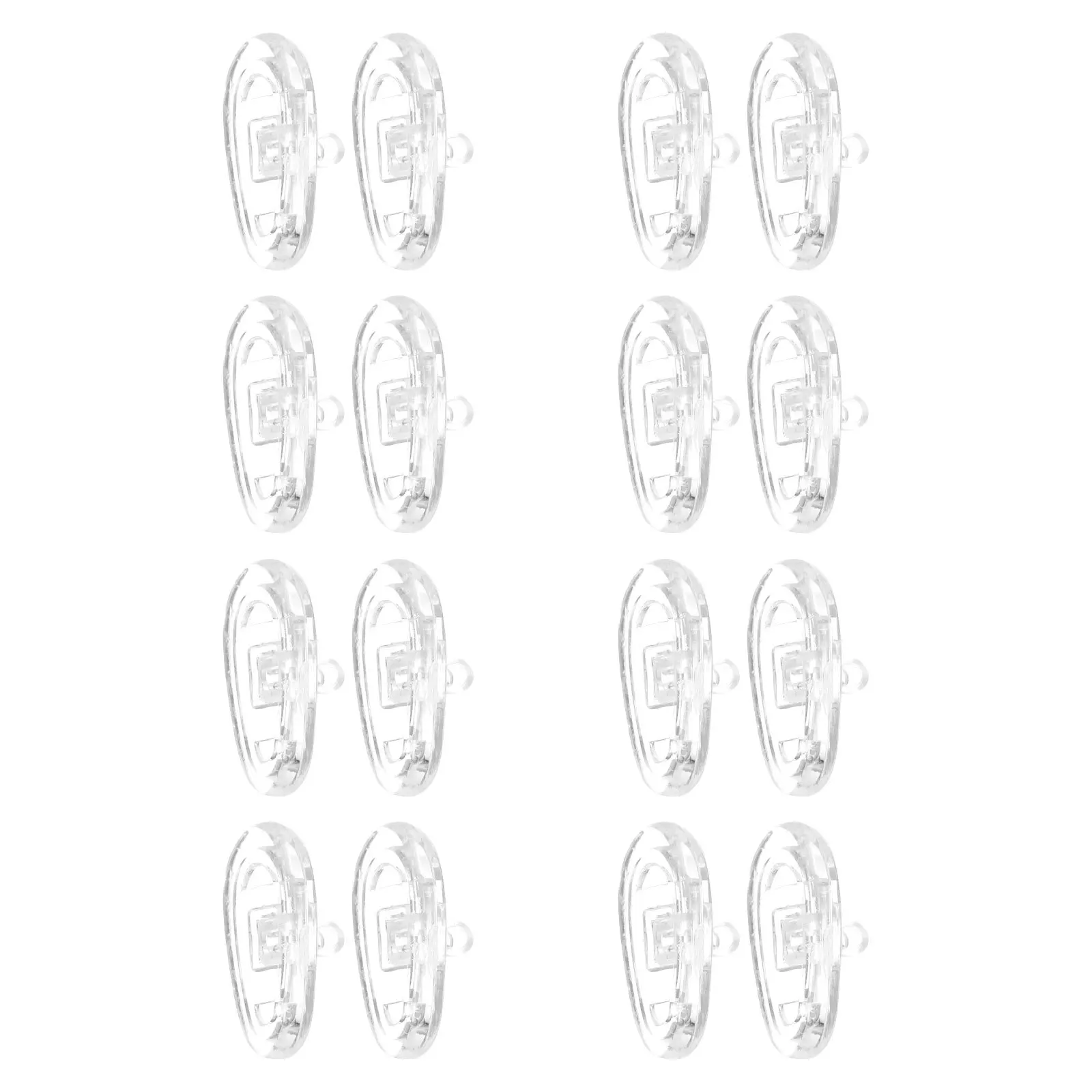 

8Pcs Soft Silicone Nose Pads for Eyeglasses Transparent Replacement Cushions Non Slip Glasses Accessories for Sports Work Study