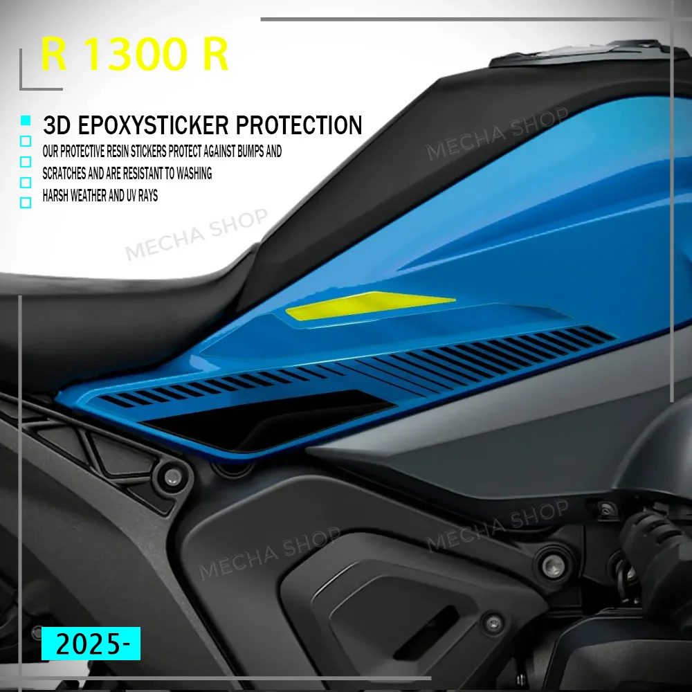 For R 1300 R 2025 Tank Pad Sticker Motorcycle Tank Protection R1300R Accessories Decorative 3D Gel Sticker