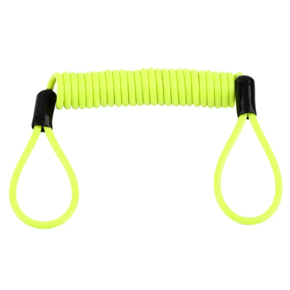 

150cm Green Security Anti Thief Motorbike Motorcycle Wheel Disc Brake Alarm Lock & Bag and Reminder Spring Cable