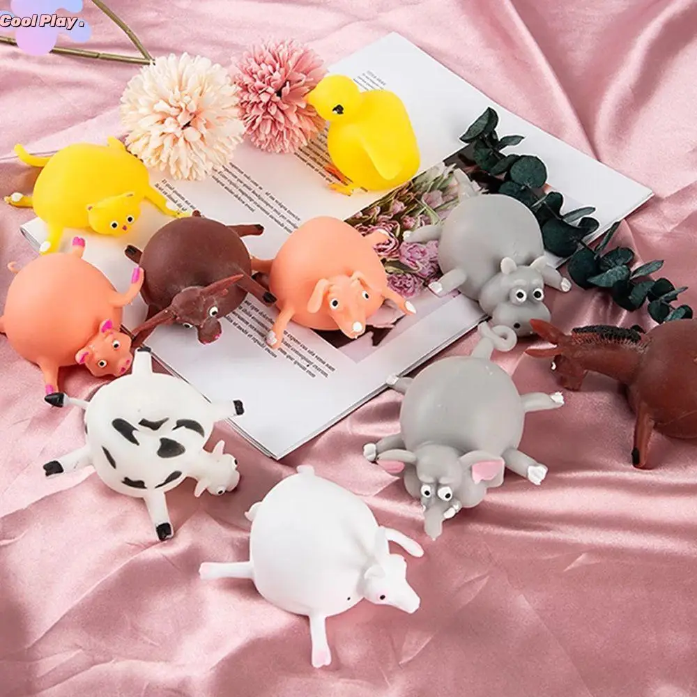 

Creative Cute Blow Toy Antistress Novelty Toys Fidget Toy Chicken Squeeze Toy Decompression Toy Inflatable Hippo