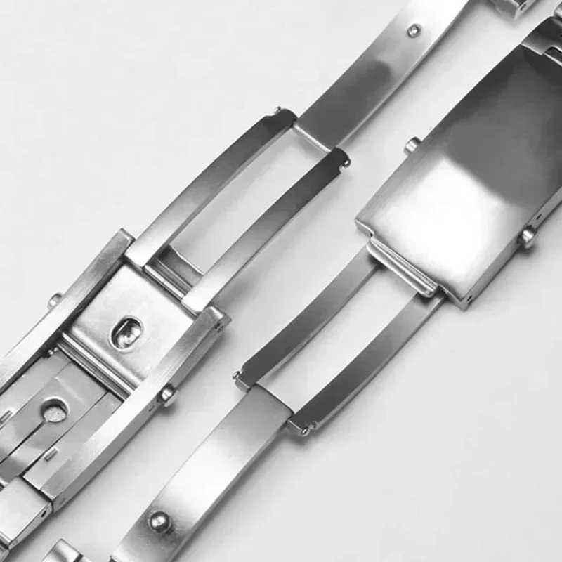 316L الصلبة الفولاذ المقاوم للصدأ حزام (استيك) ساعة استبدال ل أوميغا ساماستر 300 المحيط 007 حزام 20 مللي متر 22 مللي متر سوار ساعة اكسسوارات