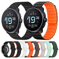 Magnetic Silicone Strap For SUUNTO 5/9 PEAK PRO DLC OCEAN/RACE S/VERTICAL Soft Bands For Xiaomi/Redmi Watch 22mm Sports Bracelet