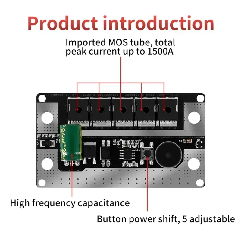 Portable 12V Storage Spot Welding Machine 5-Gear Circuit Board DIY Drop Shipping