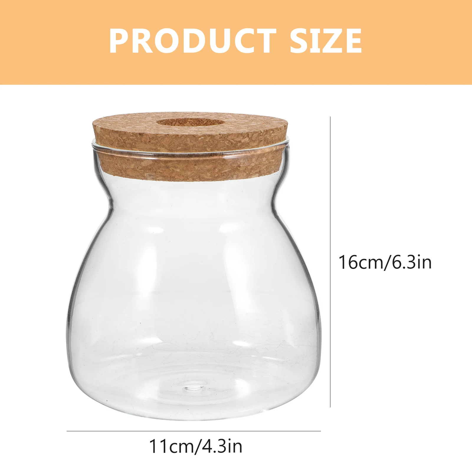 

Банка для террариума, стеклянный прозрачный контейнер, размер M, держатель для гидропонных растений для шаров, микропейзаж, экосистема, террариум