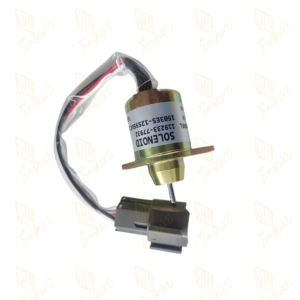 119233-77932 1503ES-12S5 12V 24V Fuel Shut Off Solenoid for Woodward M806808 for Deere 790 990 2020 Yanmar 3TNE84 Engine 12VDC