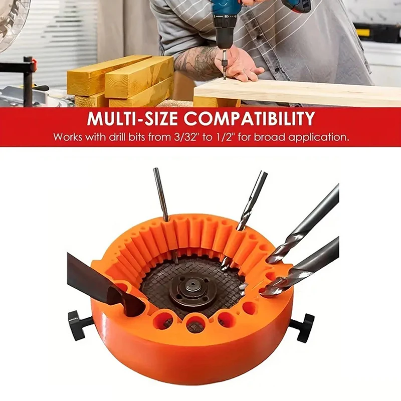 مبراة لقمة مثقاب متعددة الأغراض من 2 إلى 13 مم، مبراة مثقاب كهربائية مرفقة للطحن #4