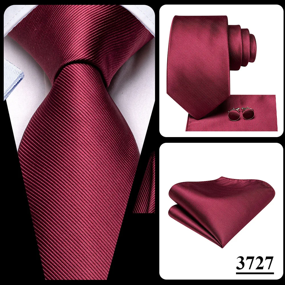 Herrenmode Einfarbiges Grün-Blaues Krawatten-, Taschentuch- und Manschettenknopf-Set für Smoking-Accessoires Klassische Luxus-Seidenkrawatte als Geschenk für Männer – Detail 29