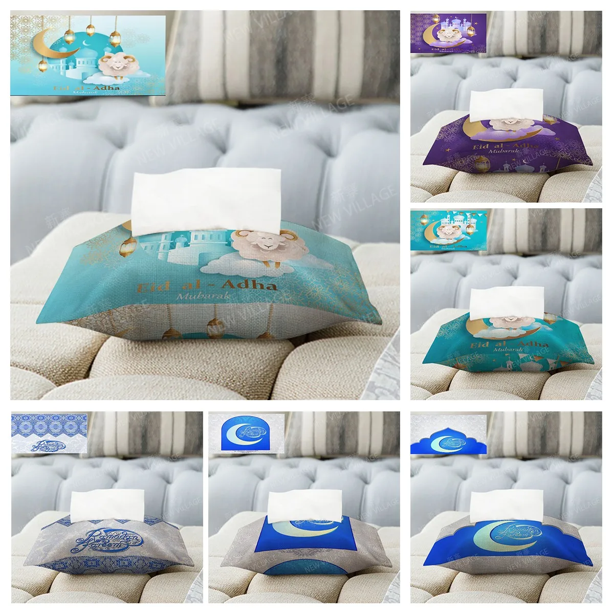 Home tissues box canvas Napkin bags castle Magic Moon Wet organizers for room tissue case car tissue bags  cover dispenser