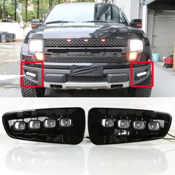 Fog Lamp For Ford Raptor SVT F150 2009 2010 2011 2012 2013 2014 DRL LED Daytime Running Lights with Turn Signal Yellow Light