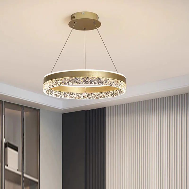 Lustre moderno de led para sala de estar, lustre de sala de jantar, lâmpada de teto para quarto, lâmpadas decorativas para iluminação interior de villa de hotel