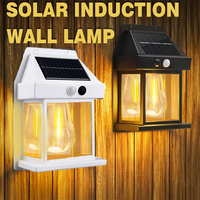 Solar Wall Light, Porch Light, Smart Sensor, 3 Modes, Waterproof, Ideal for Camping, Outdoor, Yard, Garden Decor, BBQ, Fishing