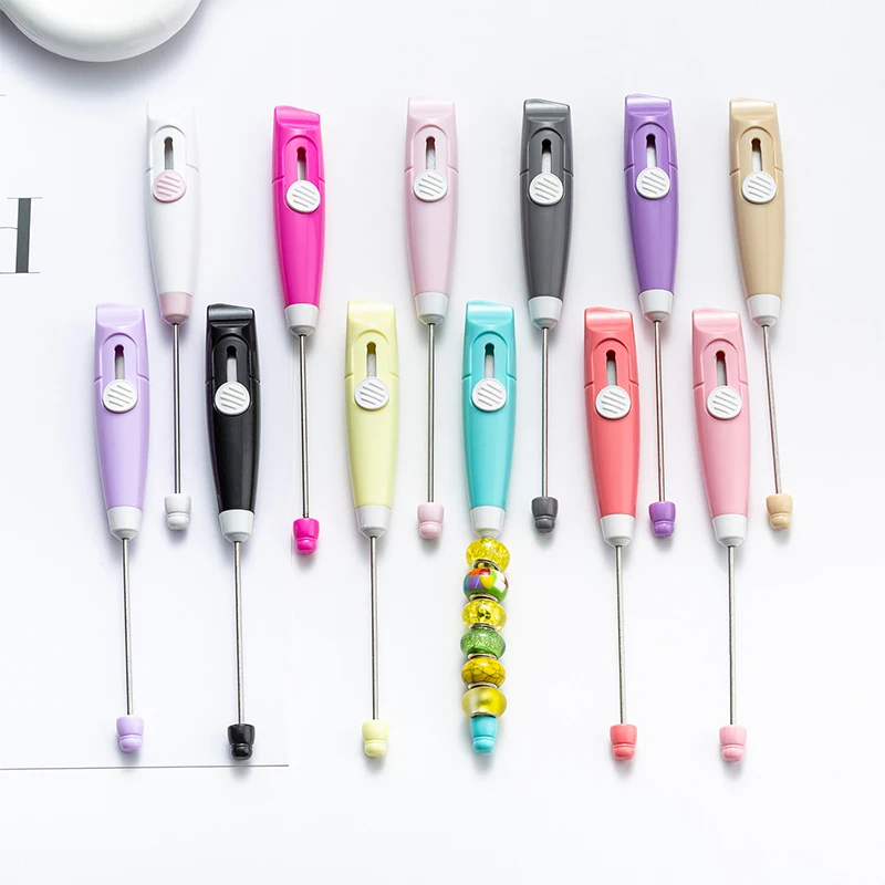 120 Uds. Cuchillo de papel hecho a mano DIY para niñas, barra en blanco, agregar cuentas, cuentas coloridas, corte, desembalaje, cuchillo exprés