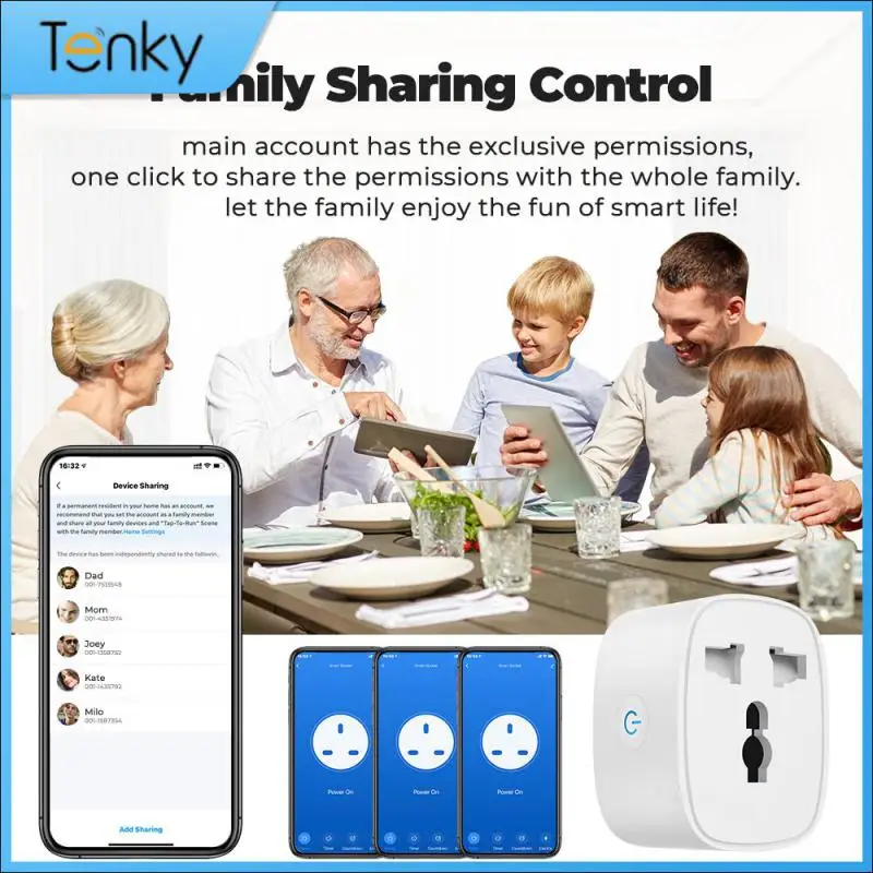 Wireless Connections App Control Smart Socket Wifi Timer Function Wireless Control Smart Home Wireless Plug Socket With Timer