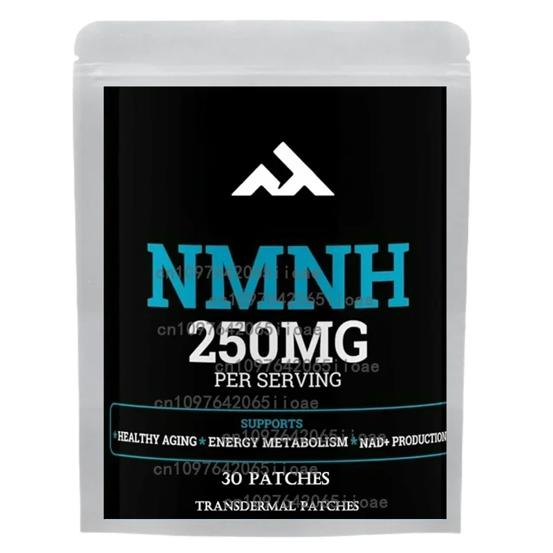 

NMNH Transdermal Patches with NAD Resveratrol, PQQ for Anti-Aging, Energy, Focus, 30 Patches