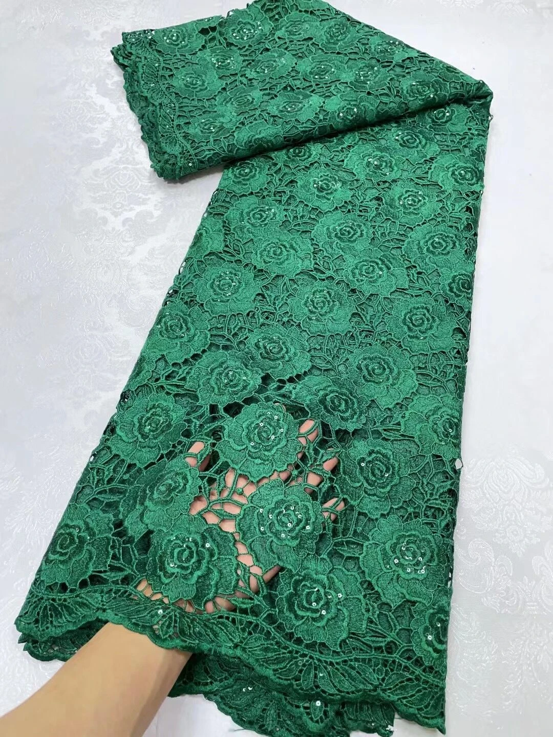 Latest 5 Yards Organza Brocade Jacquard Fabric African Laces 2023 High Quality Nigerian Fabrics for Sewing Dress JL178