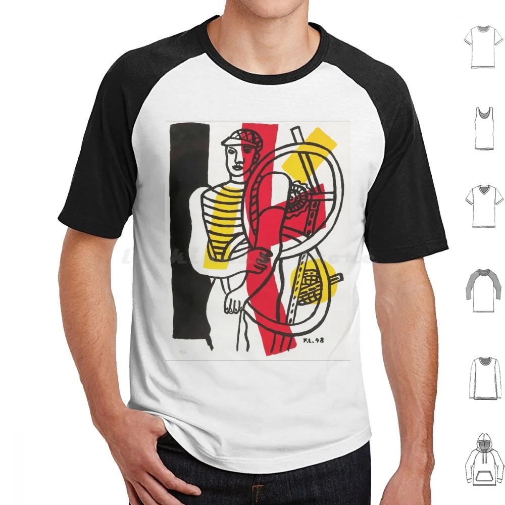 Fernand Leger-Entangled Art Poster T Shirt 6xl Cotton Cool Tee Vintage Art Vintage Illustrations Retro Art Vintage Retro