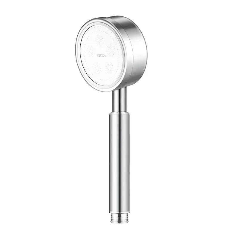 Handheld showerhead made of 304 stainless steel and pressurized showerhead made of stainless steel material for household use
