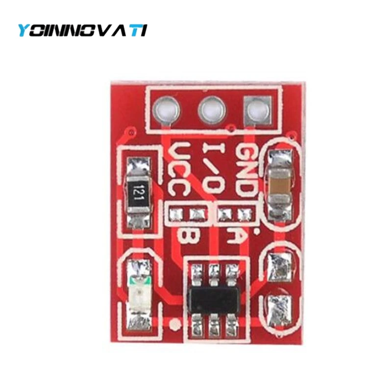 10pcs TTP223 Touch Button Module Capacitor Type One Single Channel Self Locking Touch Switch Sensor 15*11mm 2.5-5.5V
