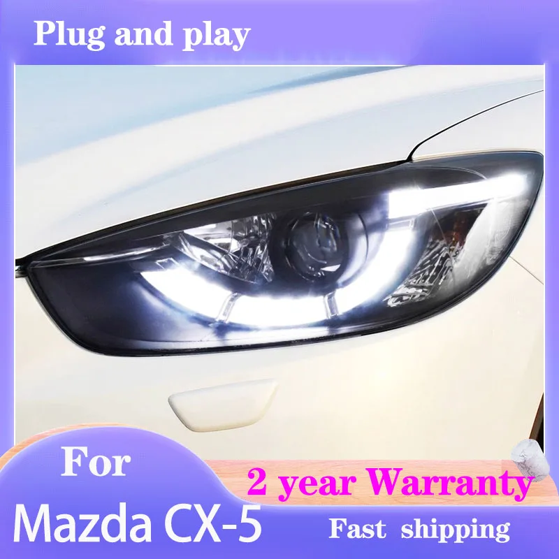 

Car Styling for Mazda CX-5 Headlights 2013-2018 CX-5 Head Light DRL Turn Signal Low High Beam Projector Lens