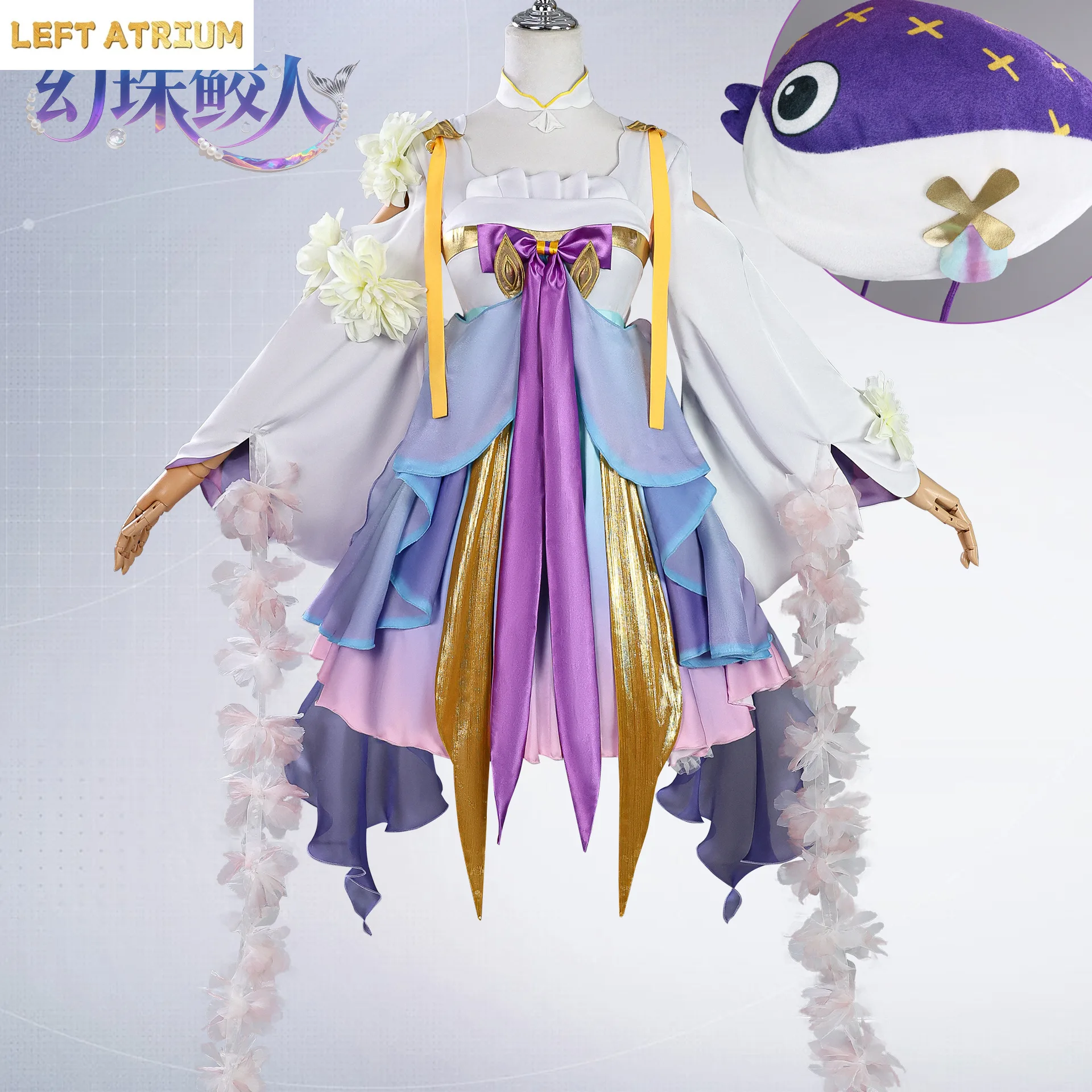 Disfraz de Cosplay de Doria Sirena del Juego Honor of Kings, Conjunto de Vestido Uniforme de Doria, Ropa de Juego de Rol de Duo Liya para Mujer