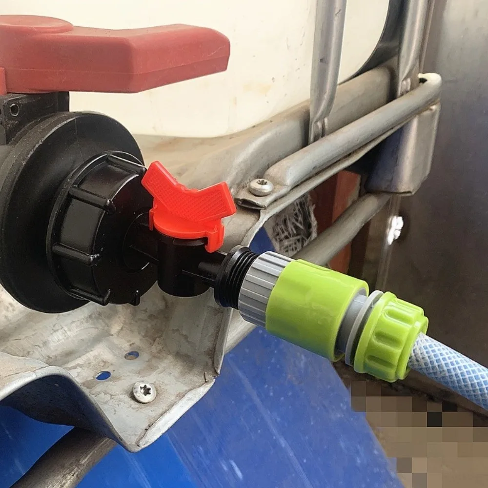 Plastic Garden Hose Coupler Threaded Connection Bulkhead Fitting Hose Connector Adapter Shut-Off Valve Gasket Seal