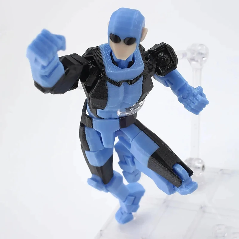 3d Printed Articulated Action Figure Jointed Model Kit Assembled Superhero Figurine For Tabletop Games Decor & Collectible Gifts view 6
