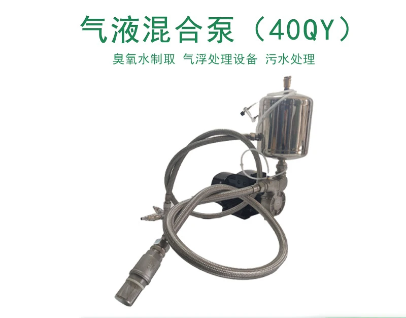 Gas-liquid mixed pump Large flow 40QY self-priming dissolved air ozone self-priming stainless steel self-priming air flotation