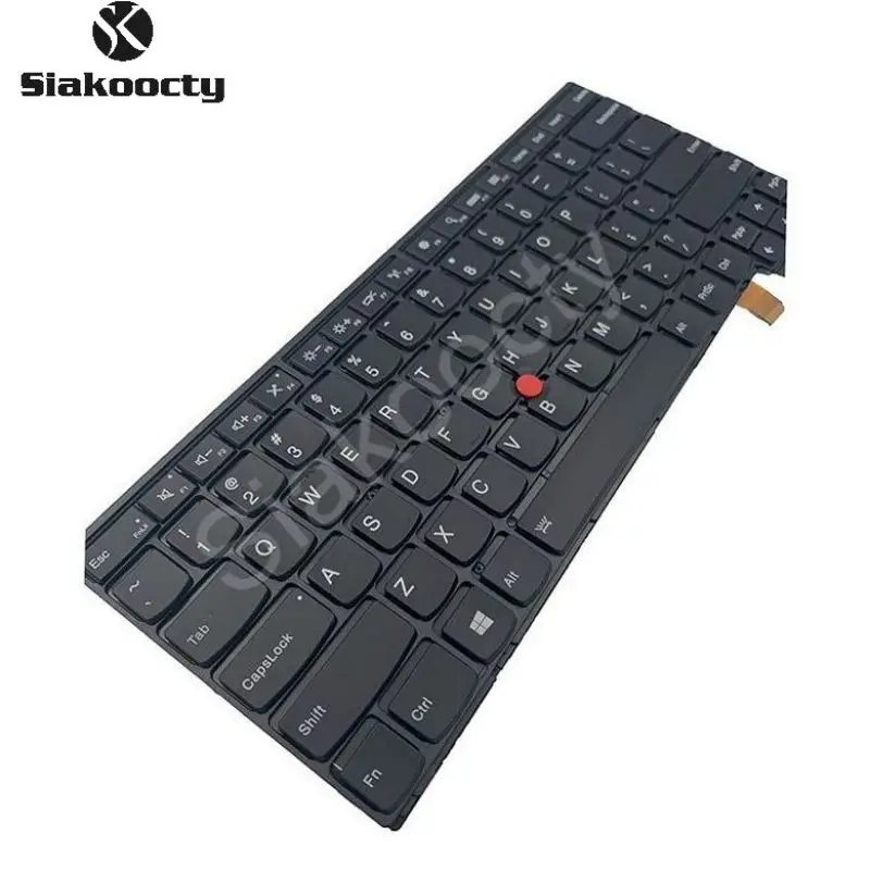 Imagem -05 - para Lenovo Thinkpad T460s T470s Teclado us Backlit 01en682 01en723 Novo