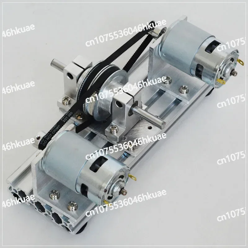 High Torque High Speed Double Motor Drive DC DIY Lathe - 775/795/895 Motor Positive & Negative Rotation Grinding Device