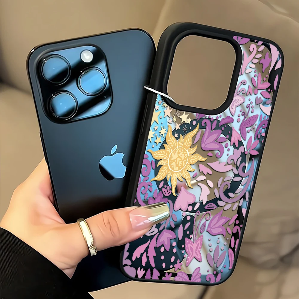 Phone Cases Disney - Kolorowe etui z motywem graffiti kwiatowego