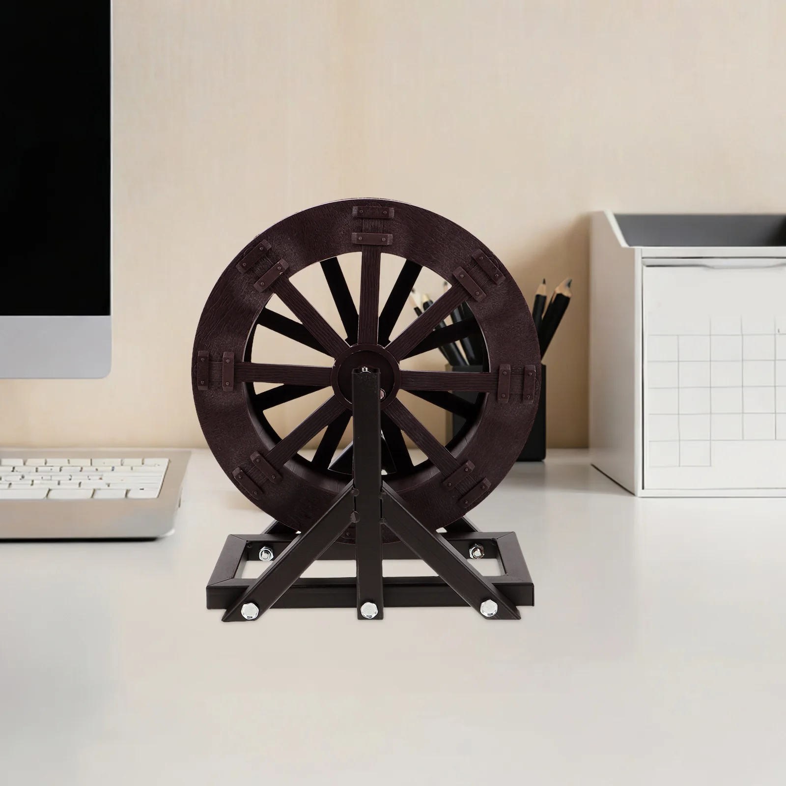 

Water Wheel Fountain: Miniature Aquarium Windmill Decoration Rotating Waterfall Feature For Fish Tank Landscape Diy Tabletop