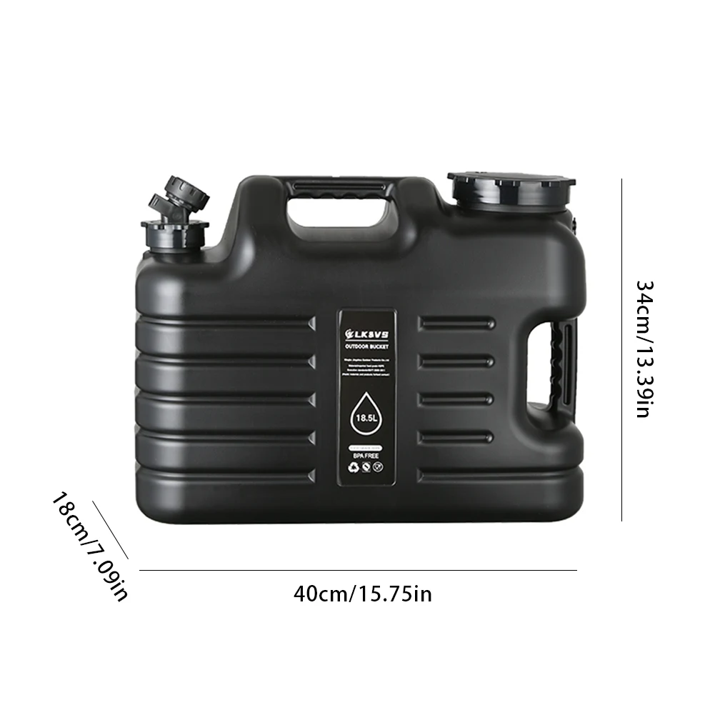 10/11/12/18.5L Camping Water Container Large Capacity Outdoor Camping Water Jug Faucet Portable Water Tank Camping Accessories - view 6