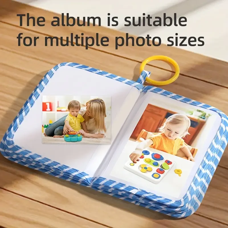 Baby Photo Album Soft Baby Book First Year Baby Photo Book Safe Mirror Family Memory Book For Newborns Toddler Birthday Toy Gift view 6