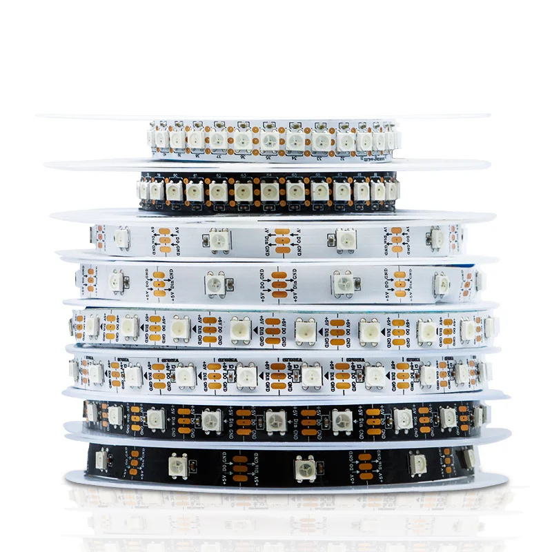 DC5V WS2812 RGB Led Strip Light Dream color Individually Addressable Led Light Strip Tape 30/60/74/96/144leds  IP30 IP65 IP67