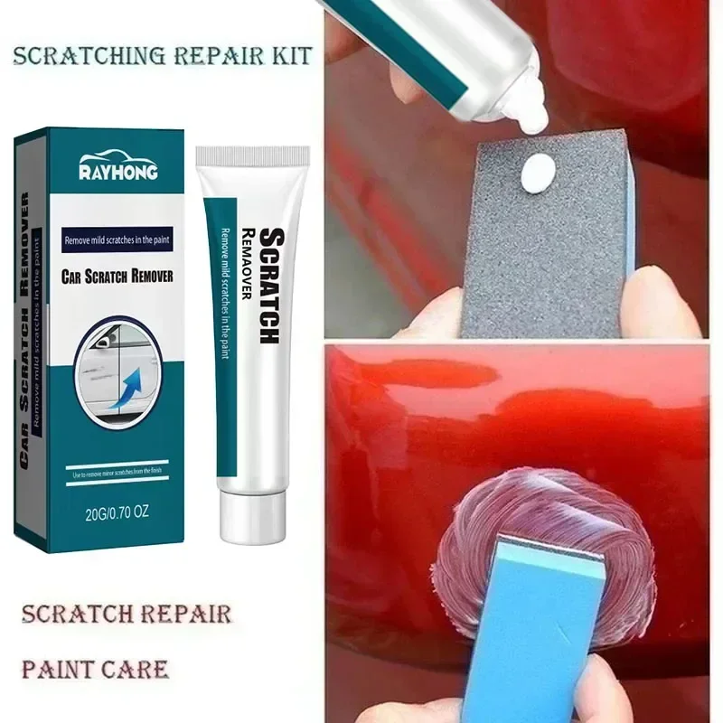 Car Scratch Remover Car Polishing Paste With Sponge Car Body Paint Care Paint Restoration Remove Scratch Repair Broken Paint