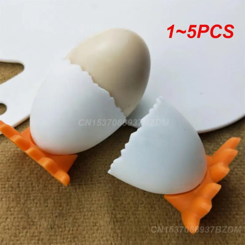 1~5PCS Egg Cup Holder Plastic Boiled Egg Cups Stand Rack Cute Eggs Separator Container Kitchen Cooking Tool PVC Material