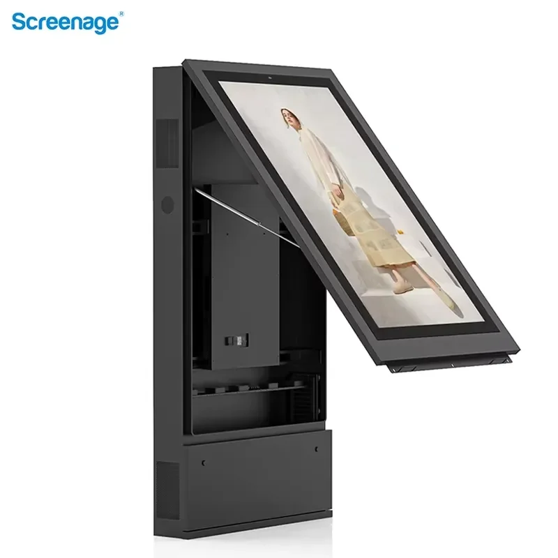 43 55 65 75 Inch IP65 Waterproof Outdoor LCD Advertising Kiosk 3000 Nits Sunlight Readable Retail Store Graphics Shopping