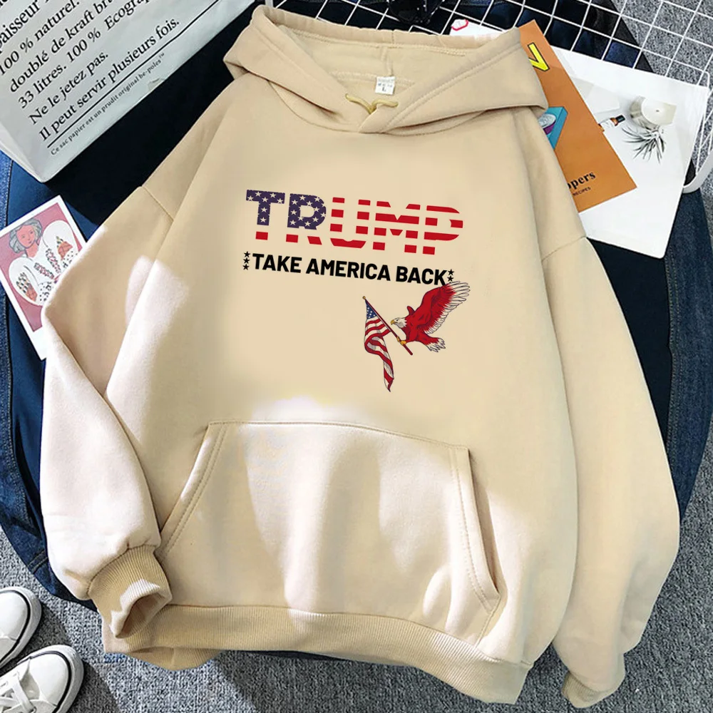 Donald Trump hoodie casual wear clothes for teens manga modern style kawaii teen tracksuits sweatshirts Y2K comfortable youthful