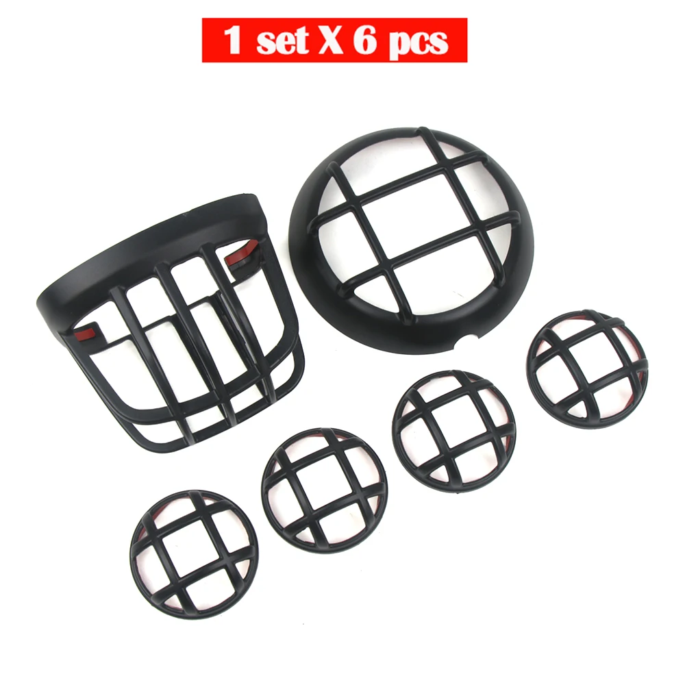 Motorcycle Matt Black Headlight Turn Signal Taillight Grill Cover For Honda Cross Cub 110 CC110  Cub Indicator Lamp Protector