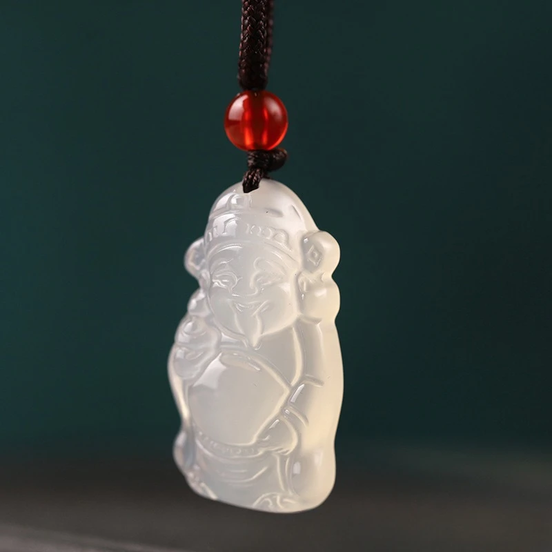 

Jade Marrow God of Wealth Pendant Attracting Wealth Jade Pendant Jade Pendant Agate Pendant