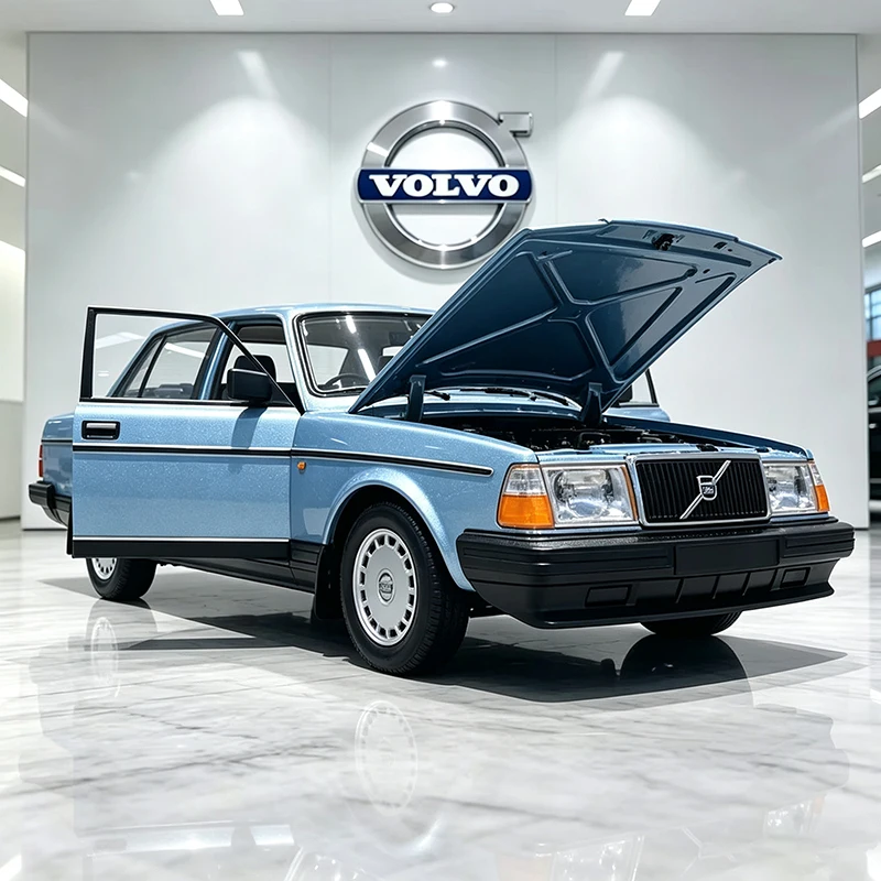 WELLY 1:24 VOLVO 240 240GL Klassisches Auto, Legierungsauto, Modellfahrzeug, Miniatur-Modellauto für Sammler und als Geschenk