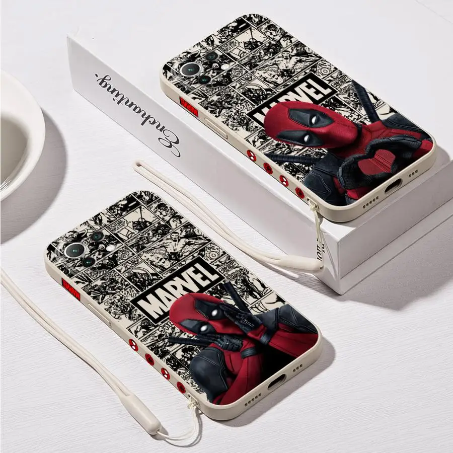 

Marvel Funny Deadpool Phone Case for Xiaomi Mi 11 Lite12T 10T 11T Pro 13 pro Poco X3 Pro F4 F5 X4 X5 Pro X3 nfc Soft TPU