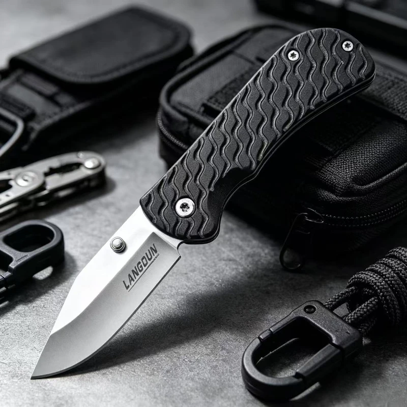 2026 New Three-color EDC Pocket Knife, Outdoor Mini Folding Knife with Back Clip, Can Be Used for Camping and Unpacking Tools