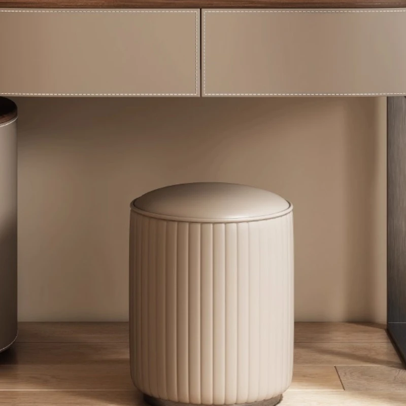 Meja Rias Kulit Sadel Mewah Ringan Meja Rias Meja Rias Kamar Tidur Furnitur Kamar Tidur