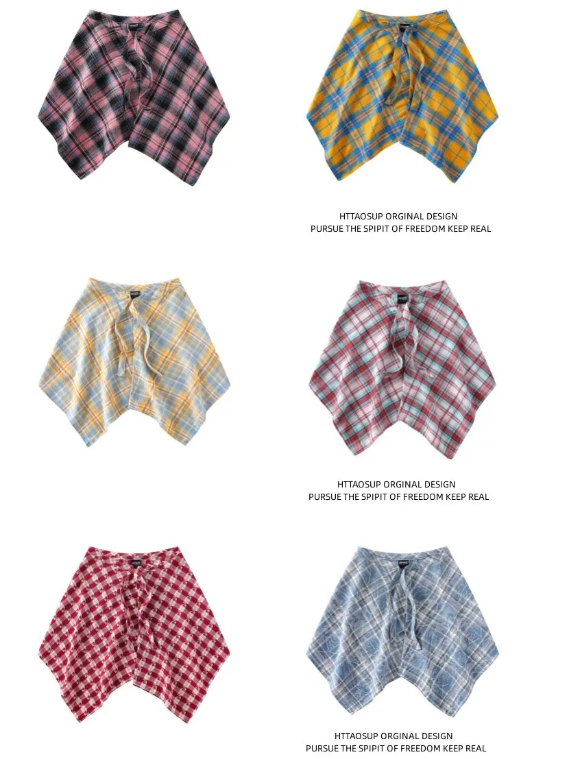 

HTTAOSUP Plaid Bum Curtain One-Size-Fits-All Waist Belt Women's Tie-Dye Men's Tummy Control Fashion Accessory