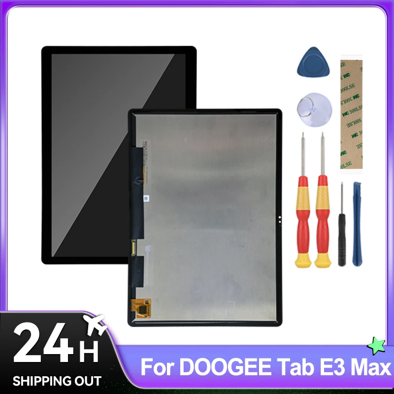 For DOOGEE Tab E3 MAX E3 Pro E3+ VIPE Edition LCD Display + Touch Screen Full Assembly Tablet Replacement Parts With Tools