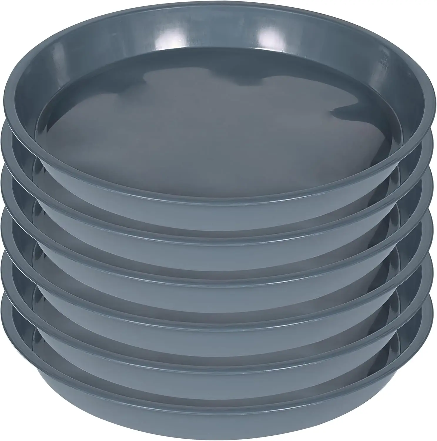 

6 Pack of 18 inch Saucer (16 Inch Base), Saucer 18 Inch Round, Trays for Pots,Drip Tray, Plant Pot Sauc