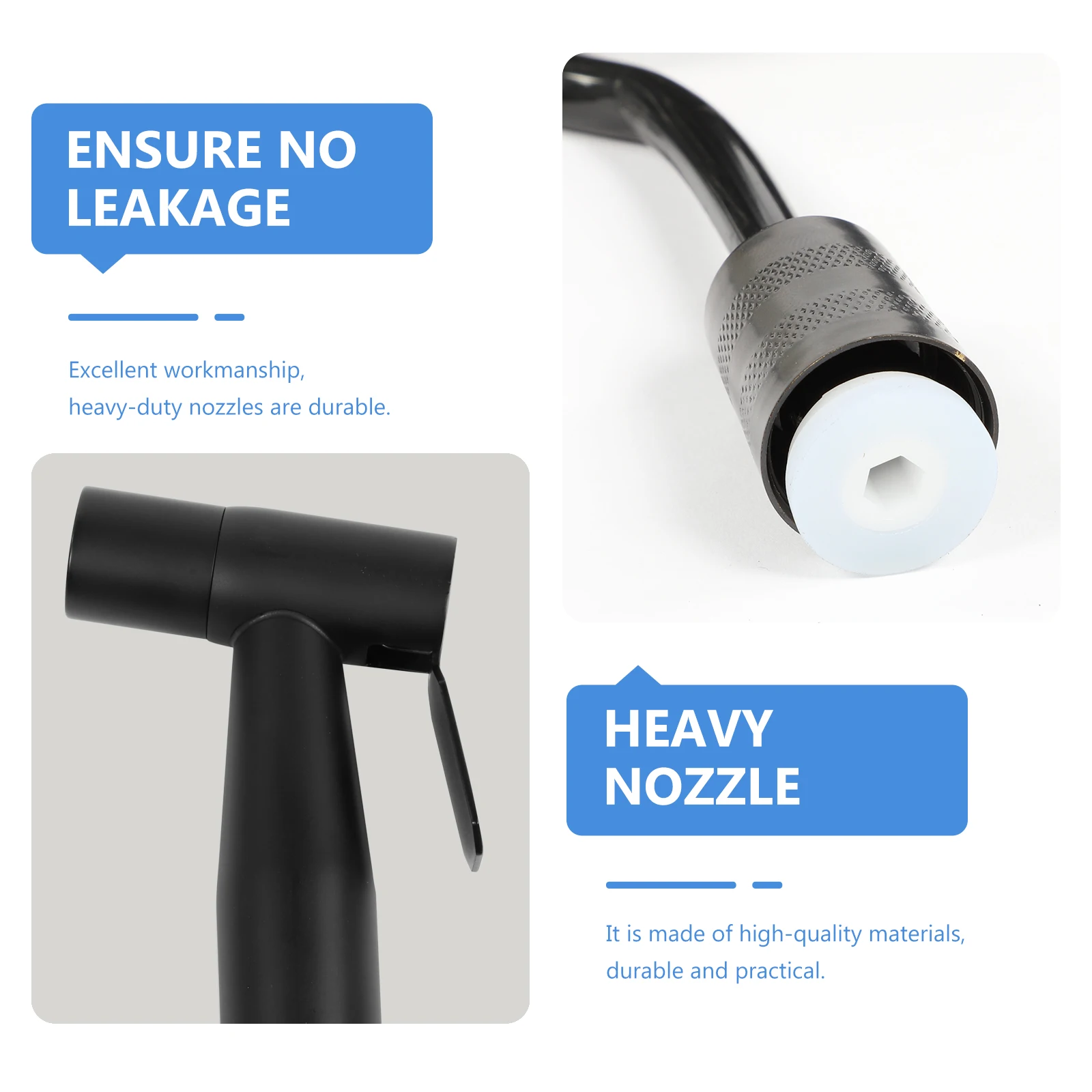 

1 set Stainless Steel Bidet Set Ergonomic Handheld Toilet Sprayer Durable Manual Bathroom Accessories Non-Electric Personal Care