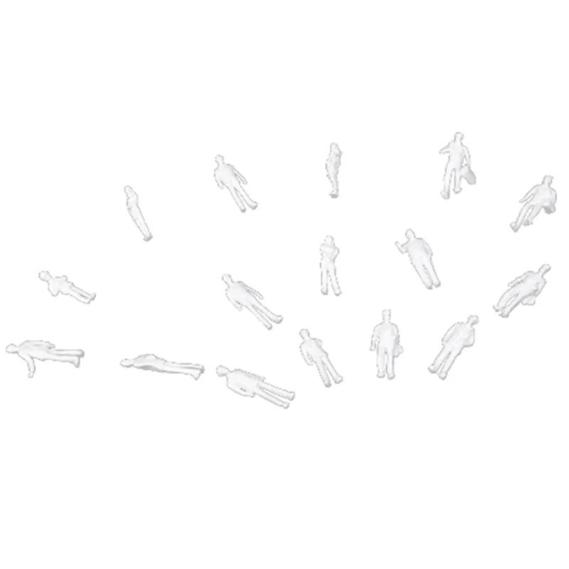 ABWE-300 pezzi scala HO 1:100 modello bianco persone figure di treni non verniciate