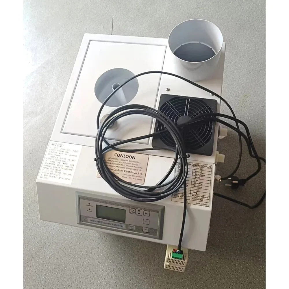 Humidificador Industrial Ultrasónico JDH-03Z, Modelo Inteligente para Fuente de Agua en Cubeta, 3L/hora